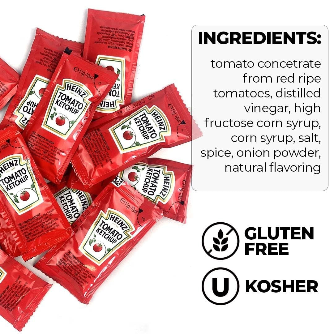 Essential Travel Condiments - 200 Single Serve Mayo, Ketchup, Mustard & Relish