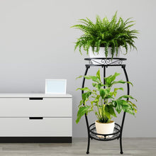 Load image into Gallery viewer, CASIMR 2-Pack 26.6'' Tall Metal Plant Stand – Rustproof &amp; Indoor/Outdoor Use