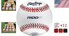 Load image into Gallery viewer, R100-P Collegiate Practice Baseballs - 12 Leather Balls for Ages 18 &amp; Under