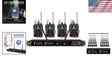 Load image into Gallery viewer, Professional Mono UHF In-Ear Monitor System – 4 Bodypack Receivers Included