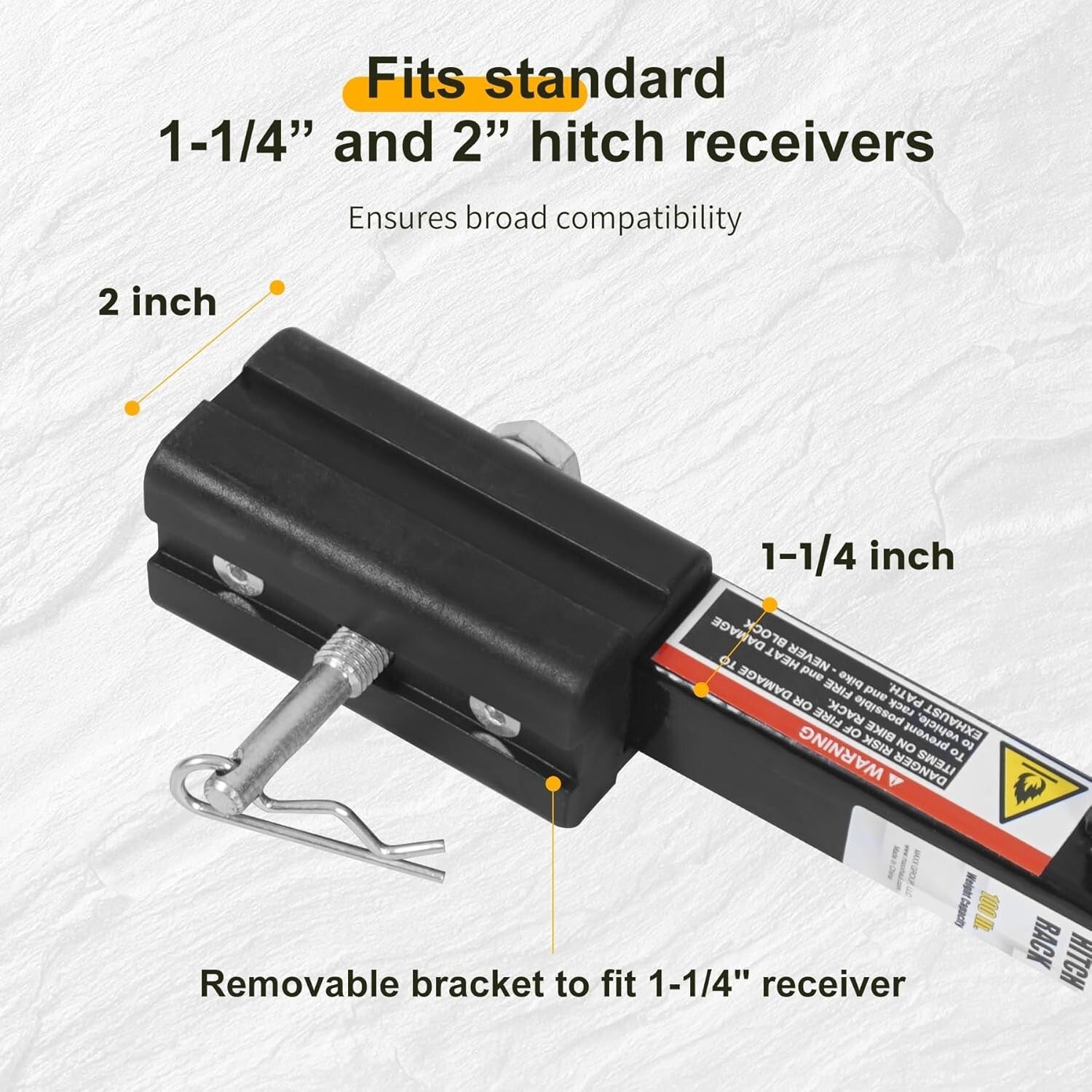 Foldable Hitch Mount Bike Rack for SUVs & Trucks - 100 lb Capacity, 2 Bikes
