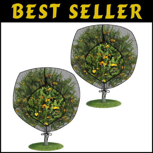 Durable Outdoor Garden Netting with Zipper - 10' x 13' for Plant Protection