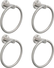Load image into Gallery viewer, Elegant Wall-Mounted Towel Ring Set - Modern Stainless Steel Brushed Nickel