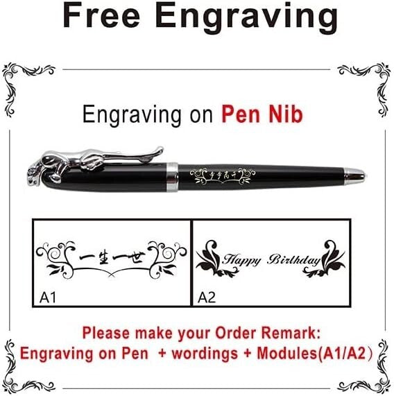 Black Fountain Pen with Gift Box - Luxury Writing Experience for Everyone