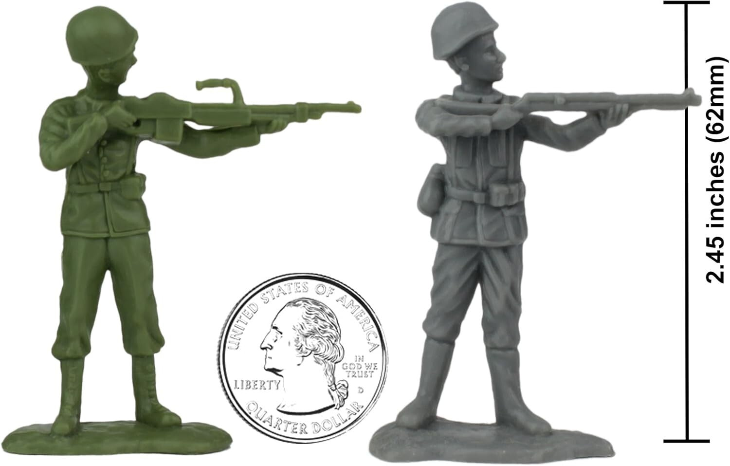 BMC WW2 D-Day Tank Battle Playset: 36pc Army Men & Tanks for Epic Adventures