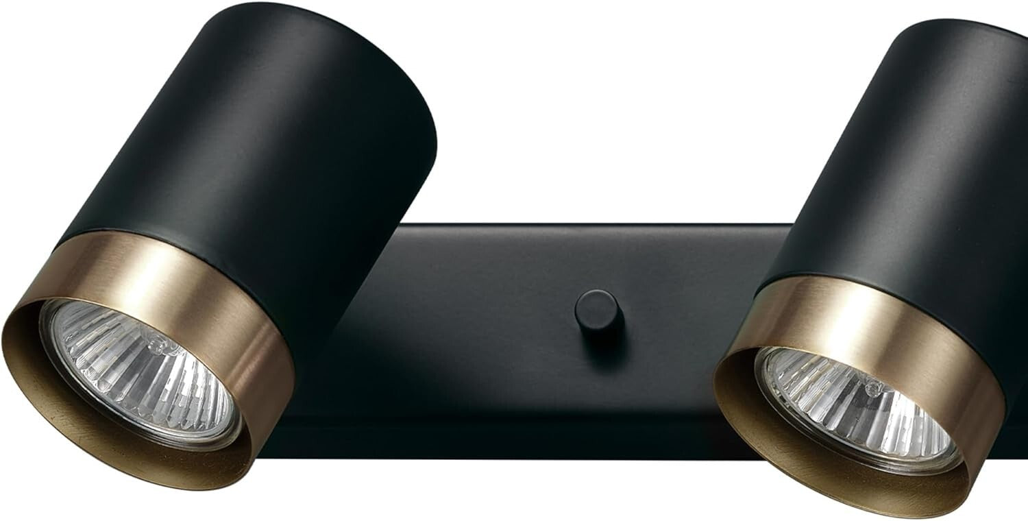 Elegant Matte Black 4-Light Track Light with GU10 Compatibility for Indoor Use