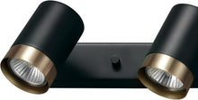 Load image into Gallery viewer, Elegant Matte Black 4-Light Track Light with GU10 Compatibility for Indoor Use