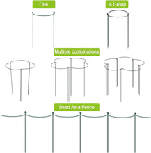Load image into Gallery viewer, Dark Green 12 Pack Plant Stakes - Perfect Support for Roses, Peonies &amp; Vines
