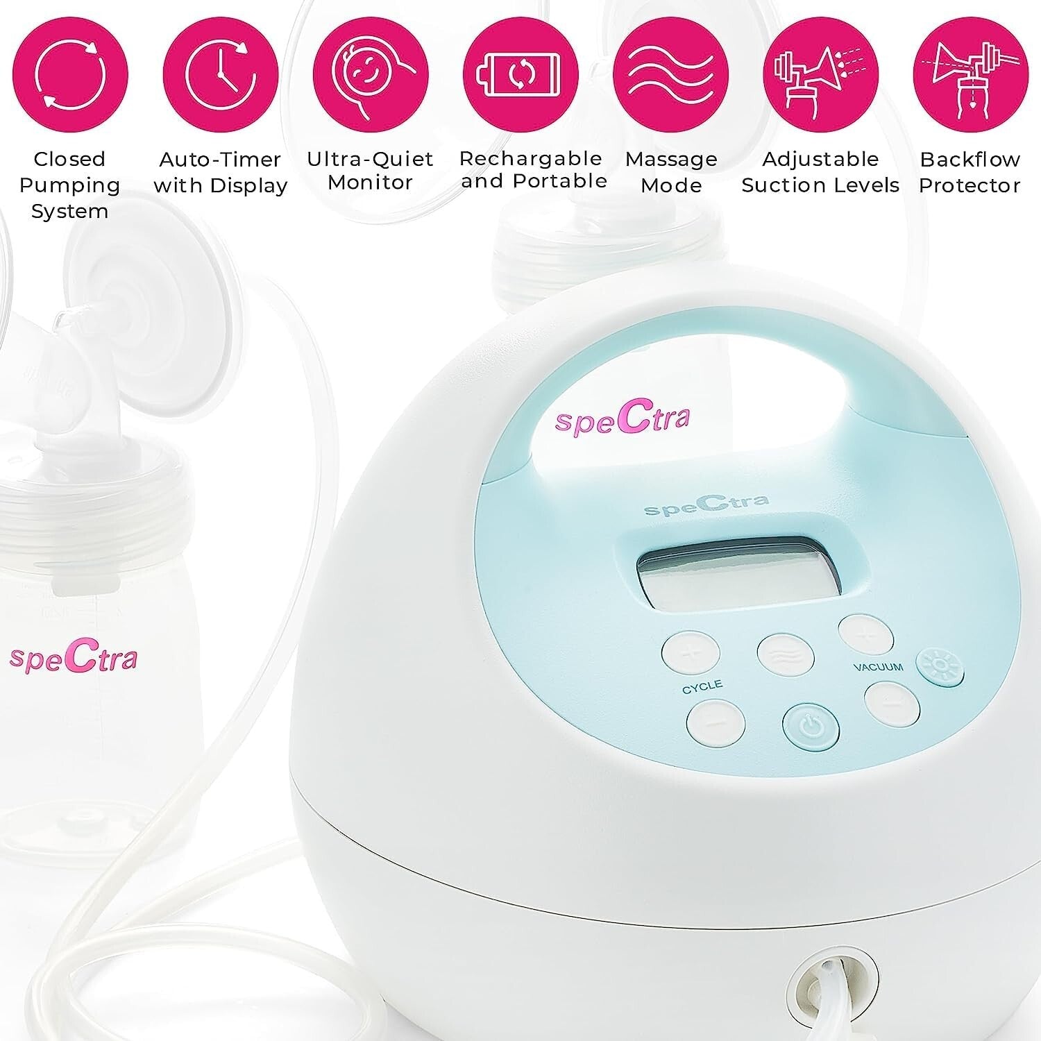 Single or Double Pumping - S1 Plus Electric Breast Pump with Backflow Protection