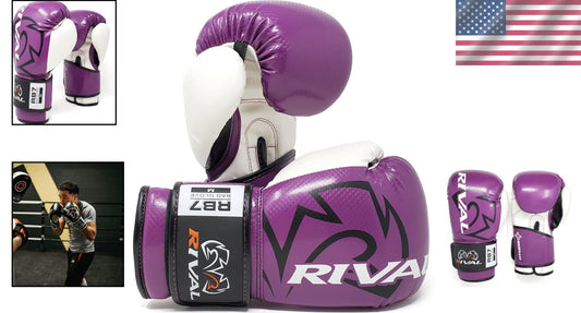 High-Density Padding Boxing Gloves with Hook-and-Loop Closure – Stylish Purple