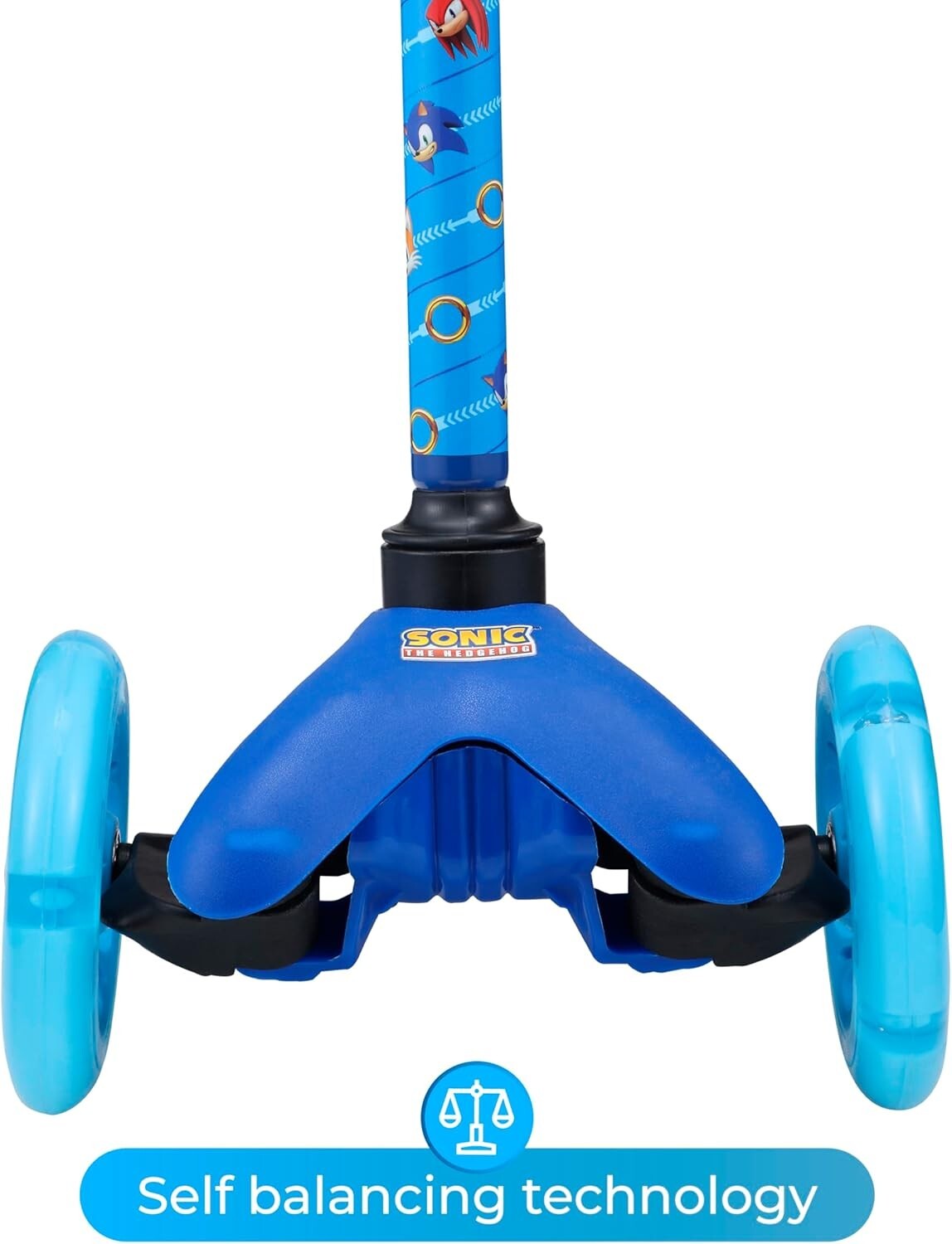 Adjustable Sonic Scooter for Kids Aged 3-5 - Light Up Wheels & Stability