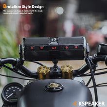Load image into Gallery viewer, Outdoor Motorcycle Speakers with Bluetooth Control and FM Radio Functionality