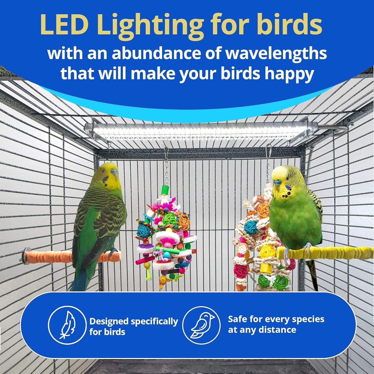 Veterinary Approved Bird Cage Light - Simulates Natural Light for Healthier Pets
