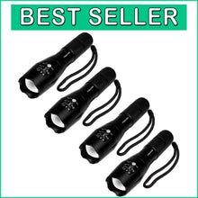 Load image into Gallery viewer, High Lumens Tactical Flashlights - 5 Modes, Waterproof, Adjustable Focus