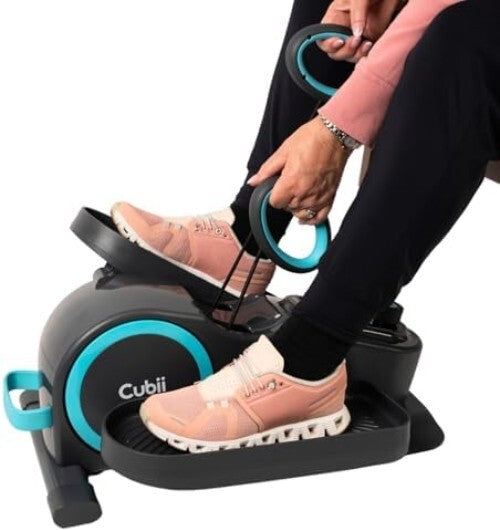 Whisper-Quiet Compact Elliptical with Upper Body Resistance - Ideal for Home Use