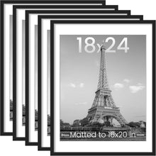 Load image into Gallery viewer, Elegant 18x24 Picture Frame Set of 5 - Ideal for Family Wall Displays