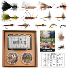 Load image into Gallery viewer, Versatile 40-Piece Fly Fishing Flies Set - Includes Dry, Wet, Nymphs &amp; Streamers