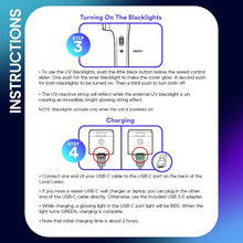 Load image into Gallery viewer, Rechargeable Glow-in-the-Dark String Shooter with UV Blacklight Toy for All Ages