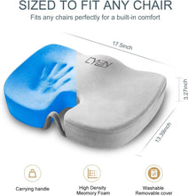 Load image into Gallery viewer, U-Shaped Cutout Memory Foam Cushion for Tailbone Pain Relief - Machine Washable