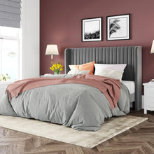 Load image into Gallery viewer, Modern Upholstered Platform Bed with Squeak-Resistant Wooden Slats - Full Size