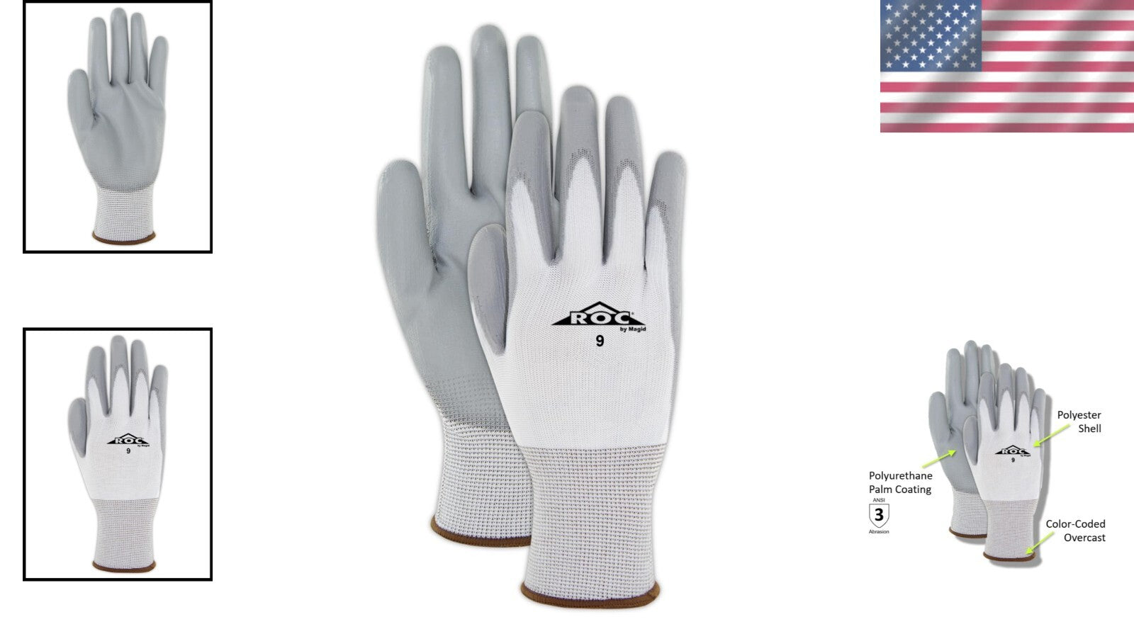 Durable 180 Pairs ROC Work Gloves Covering All Tasks - Lightweight & Comfortable