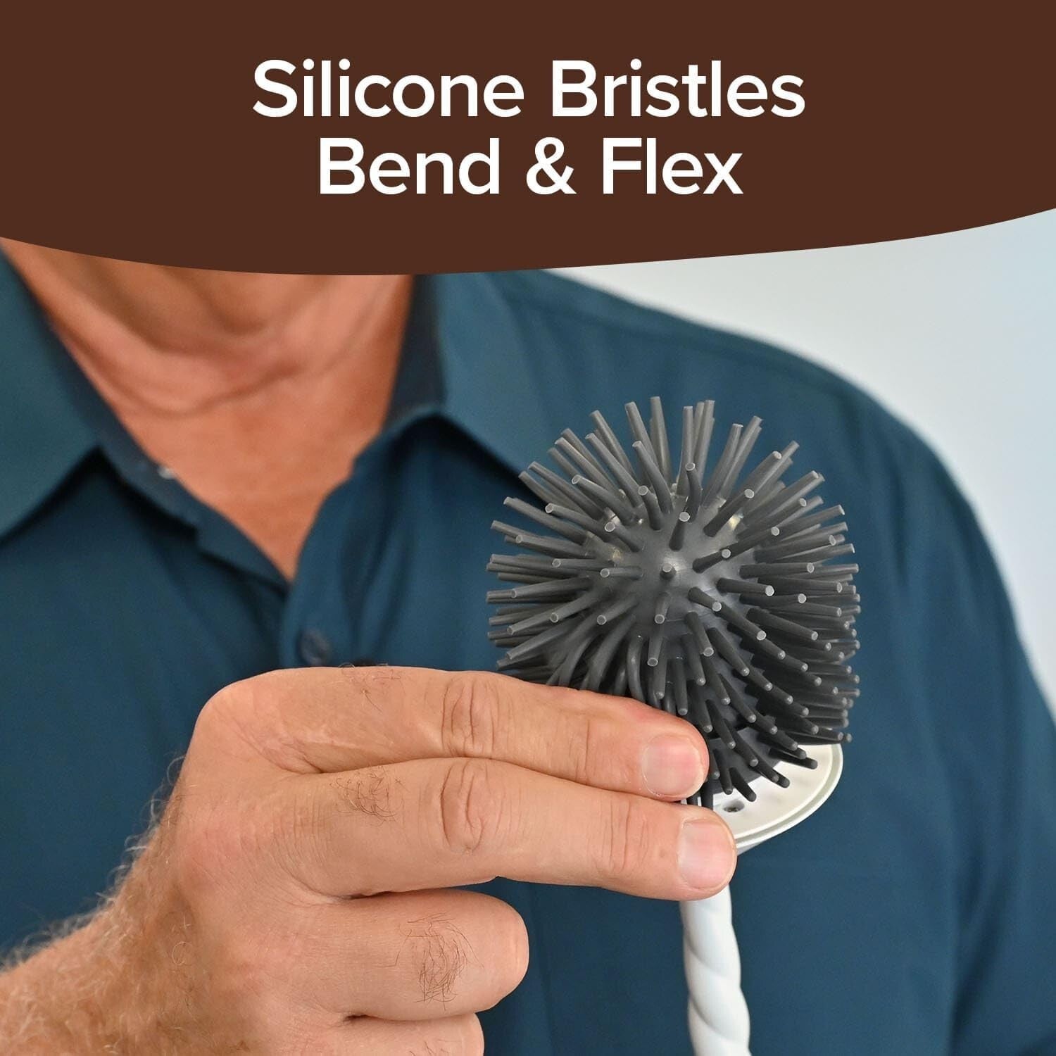 As-Seen-On-TV Unicorn Motorized Toilet Brush - 360° Cleaning Power Made Easy