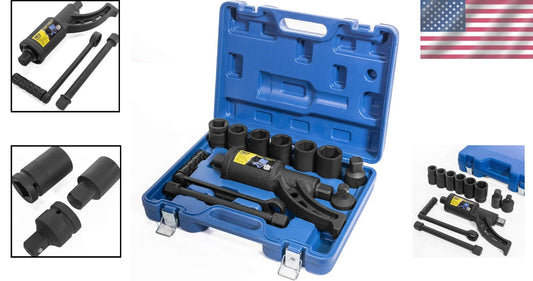 8-Piece Torque Wrench Set for Effortless Lug Nut Removal - RVs & Trucks