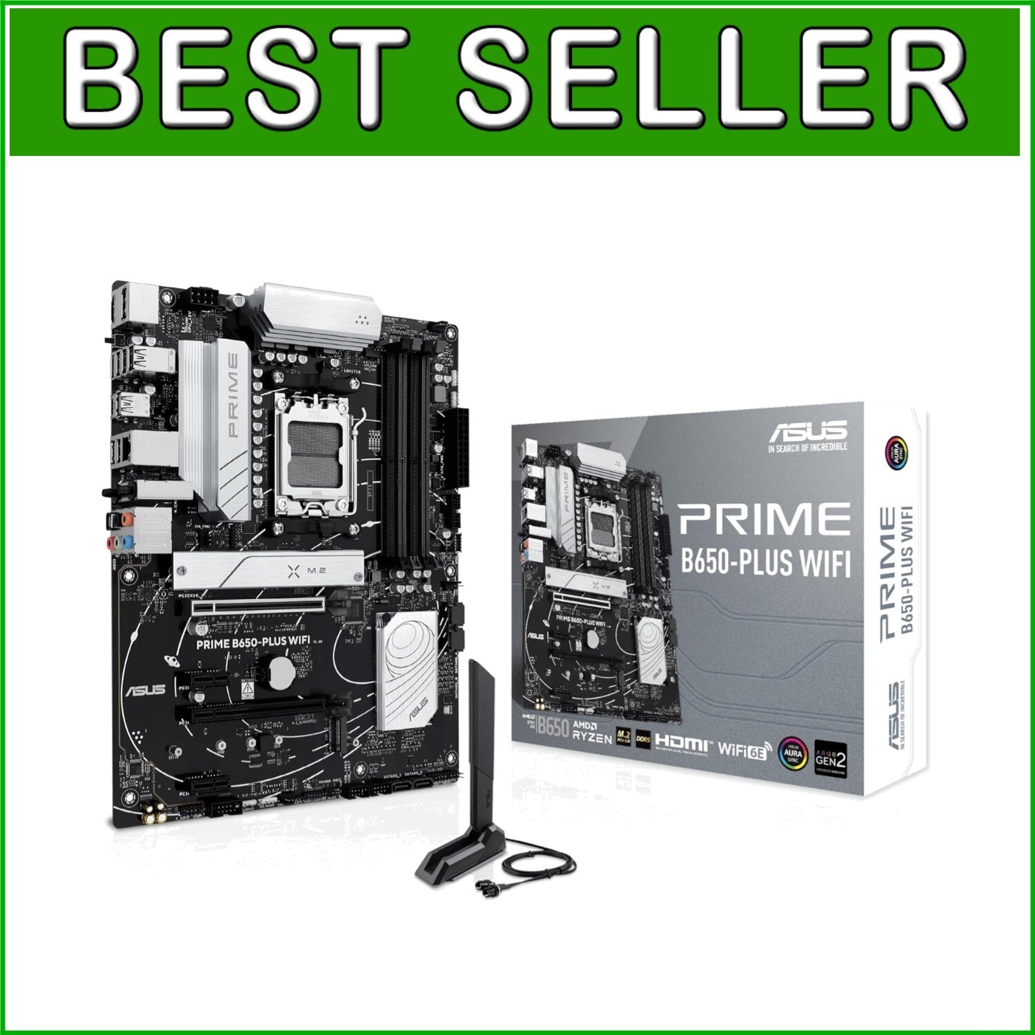 Efficient AMD B650 ATX Motherboard with BIOS FlashBack & OptiMem II Memory Tech