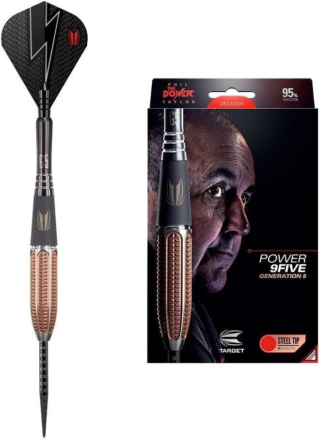 Phil Taylor Signature Power 9Five Generation 5 Darts - Precision Grip & Style