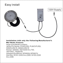 Load image into Gallery viewer, Premium 10" Recessed LED Pool Light with RGB Controller &amp; 100ft Cord for Outdoor