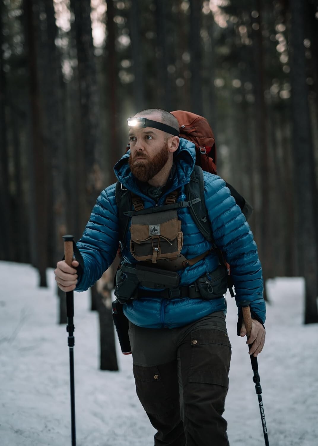 Adjustable LED Headlamp with 450 Lumens & Water Resistance - Ideal for Safety