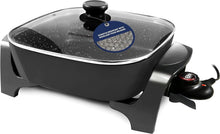 Load image into Gallery viewer, 7.5Qt Electric Skillet - Adjustable Temp Control, Scratch-Resistant Black Finish