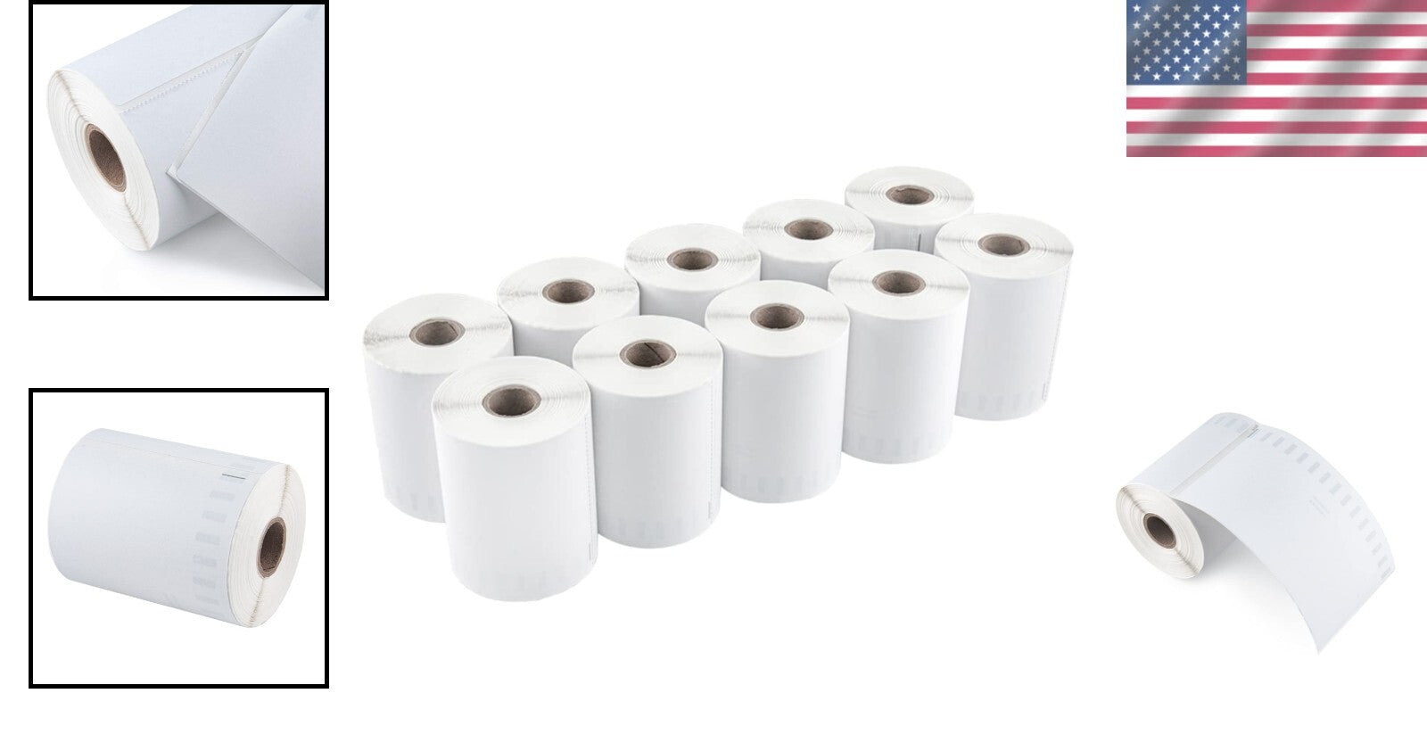2200 Commercial Grade 4x6 Thermal Shipping Labels - 10 Rolls, Strong Adhesive