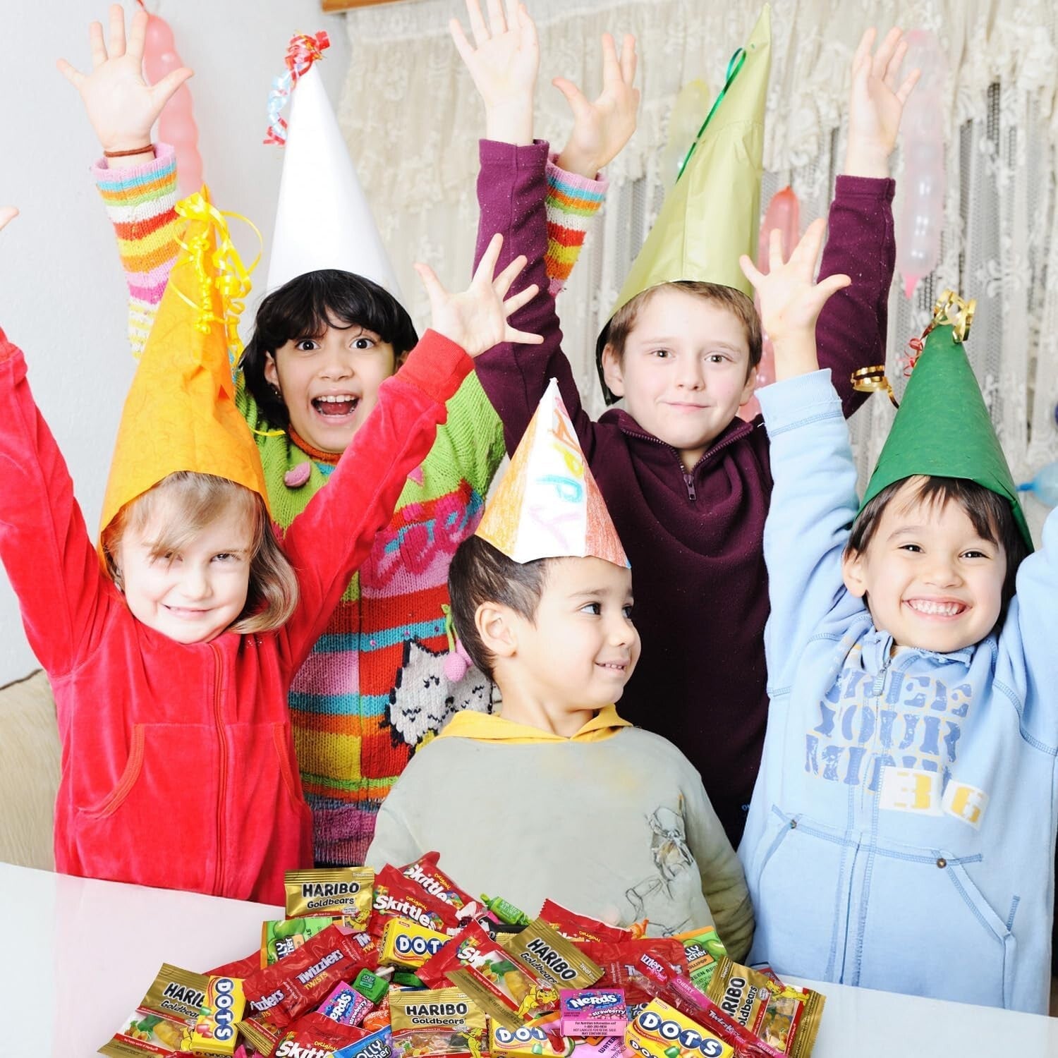 Assorted Candies in 5-Pound Pack - Individually Wrapped for Gatherings & Events