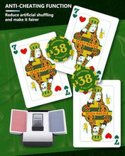 Load image into Gallery viewer, Compact Electric Card Shuffler with Smart Sensor - Ideal for Texas Hold'em &amp; UNO