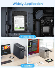 Load image into Gallery viewer, Compact &amp; Lightweight 2.5 to 3.5 SSD Drive Adapter - 5 Pack of Essential Caddies