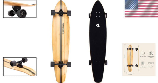 Zed 44-Inch Cruiser Longboard with 85A PU Wheels - Ideal for All Skill Levels