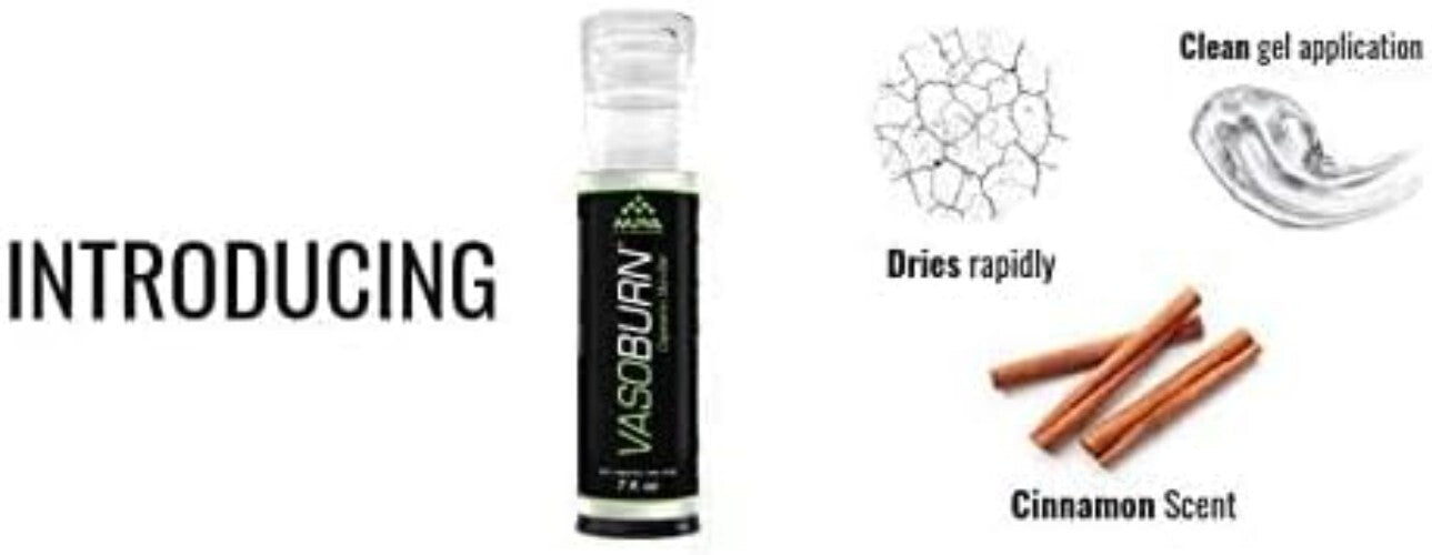 MPA VasoBurn Capsaicin Gel 7oz - Targets Stubborn Fat + Motivational Wristband