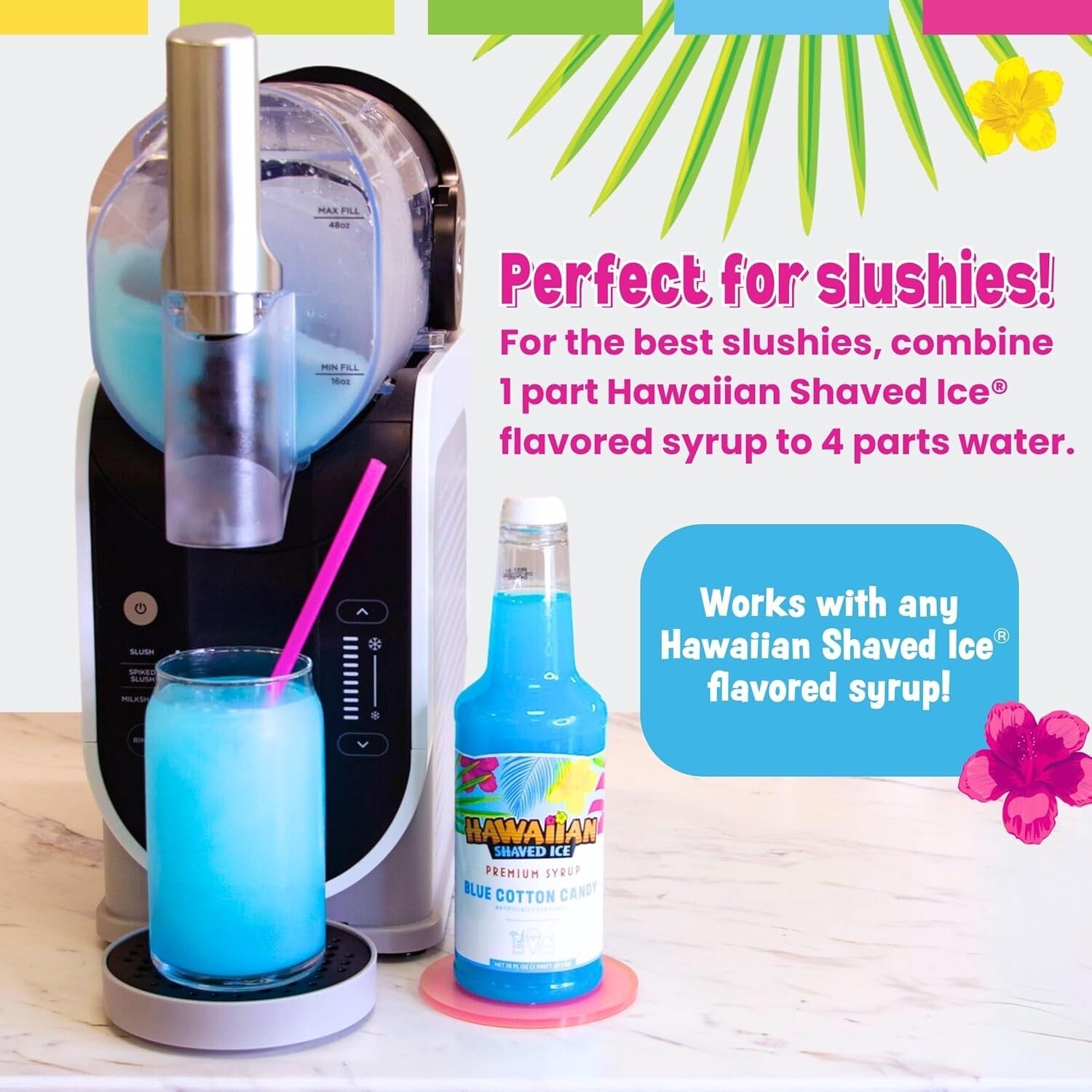 Versatile Snow Cone Syrup Set - 6 Delicious 16oz Bottles for Every Occasion