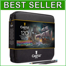 Load image into Gallery viewer, Intensely Pigmented Colored Pencils - 120 Count with Easy Selection Pouch