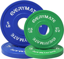 Load image into Gallery viewer, Durable Rubber Coated Change Plates - 1.25LB, 2.5LB, 5LB for Strength Training