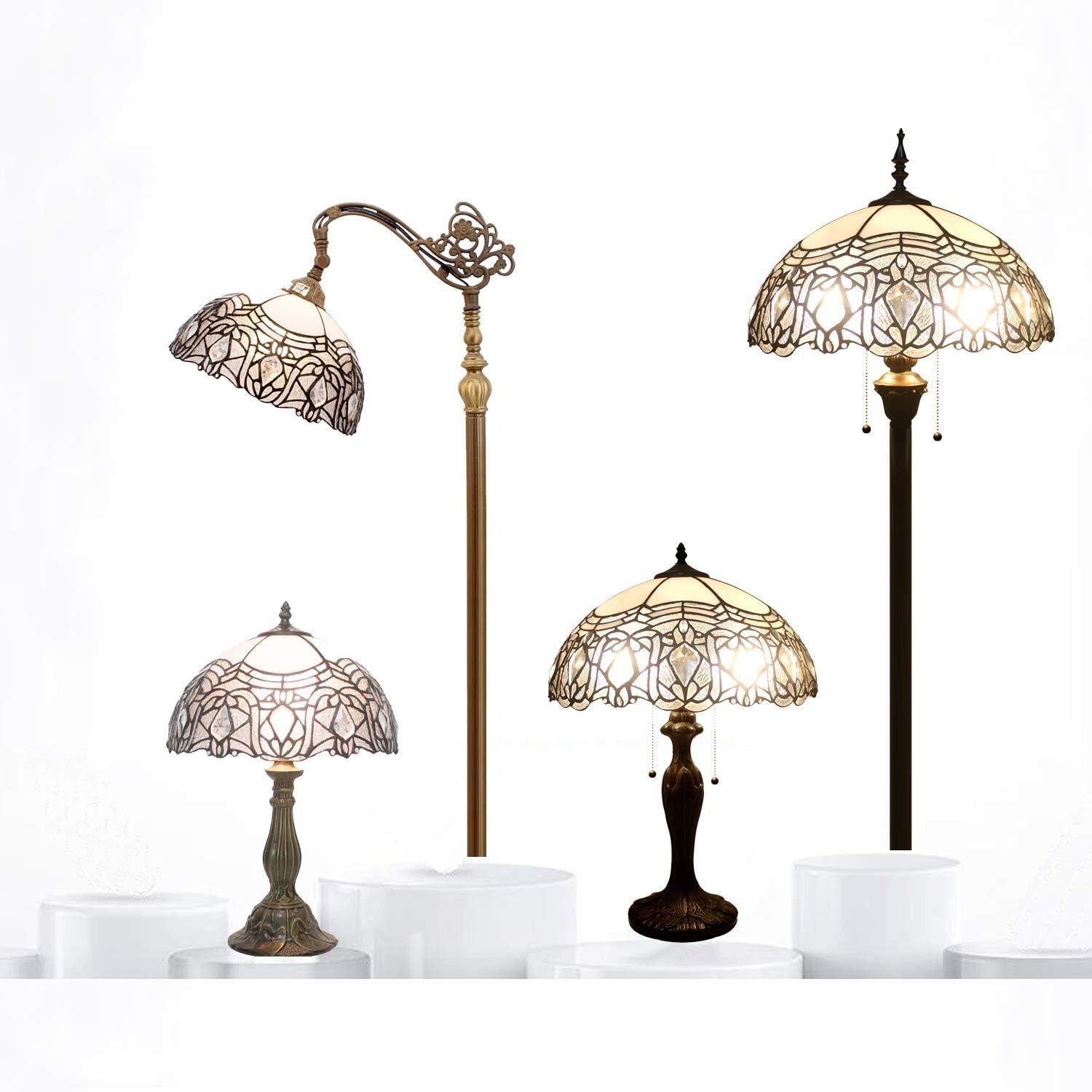 Classic Tiffany Style Stained Glass Lamp - Perfect for Any Room, Indoor Use Only