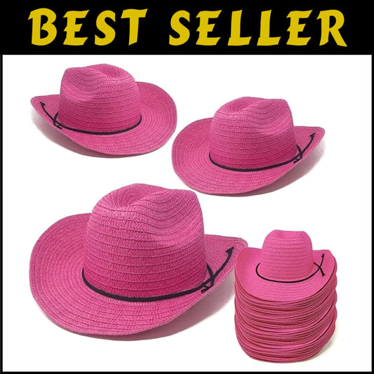 Spacious 24" Cowboy Hats - 72-Piece Set for Men, Women & Festive Gatherings