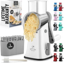 Load image into Gallery viewer, Safe &amp; Efficient Manual Cheese Shredder with Reinforced Suction Base - 5 Blades