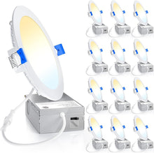 Load image into Gallery viewer, Energy-Efficient 6 Inch LED Recessed Lighting - 1050LM - ETL Certified Set