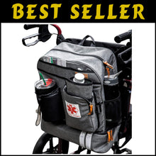 Load image into Gallery viewer, Extra-Large Scooter Wheelchair Backpack with Insulated Compartment &amp; Cup Holder