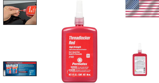 Heavy-Duty 90 ml Threadlocker Red - Locking Power for Vibration Resistance