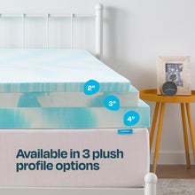 Load image into Gallery viewer, CertiPUR Certified 4-Inch Plush Gel Memory Foam Topper - Refresh Your Sleep