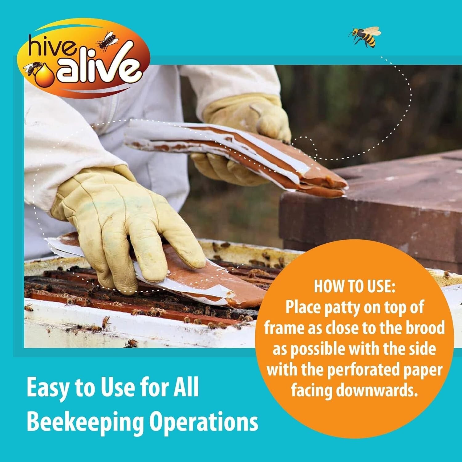 Bee Nutrition Boost: 10lb Pollen Patties with Seaweed Micronutrients & Aminos