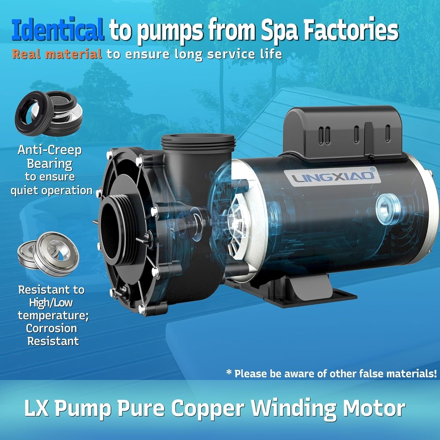 Durable 4HP SPA Hot Tub Pump – 230V, 56 Frame, Easy Installation Included